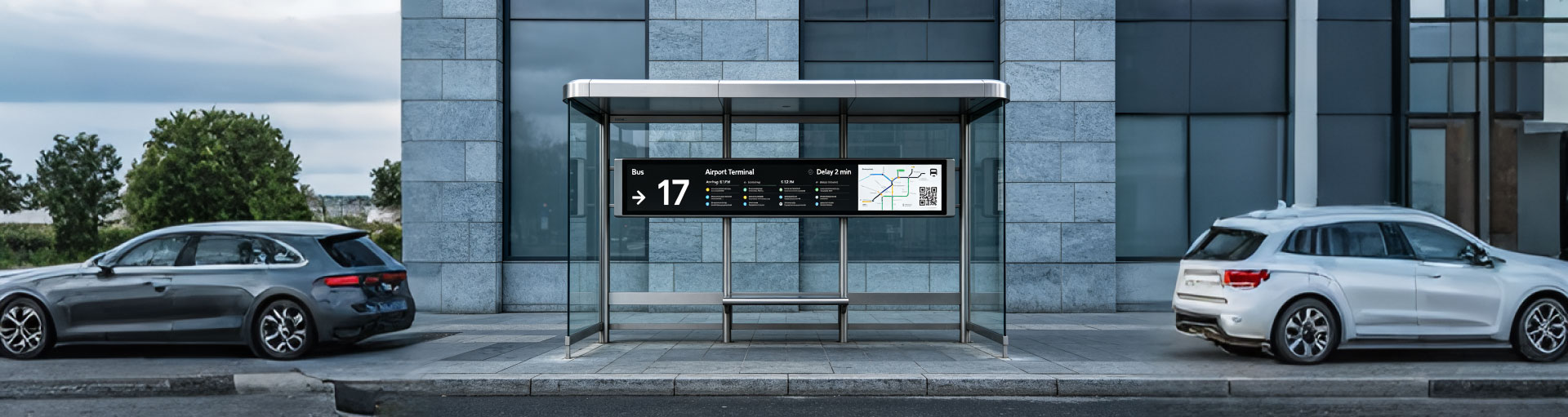 Bus Passenger Information Stretched Bar Display Solution
