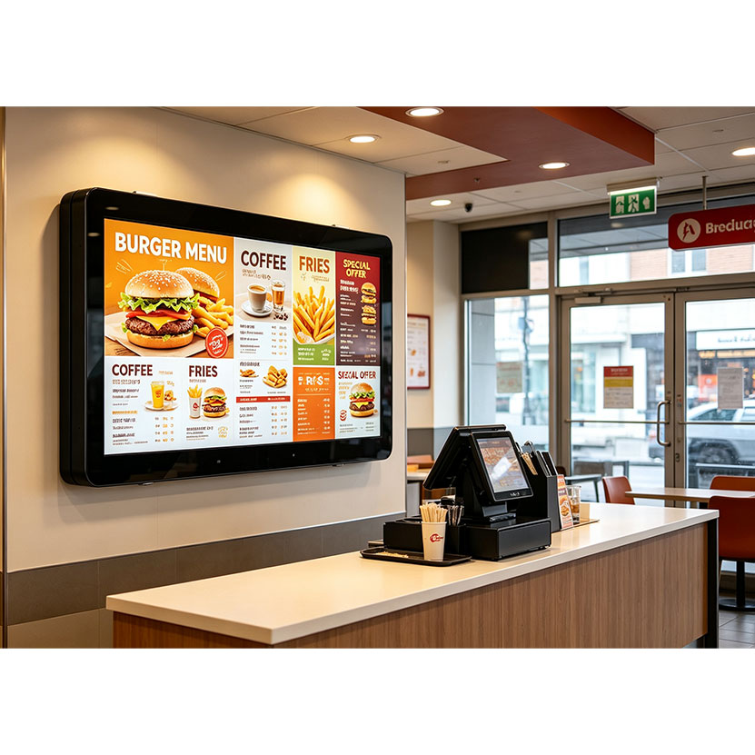 43  Inch Wall Mounted Digital Menu Board Manufacturers