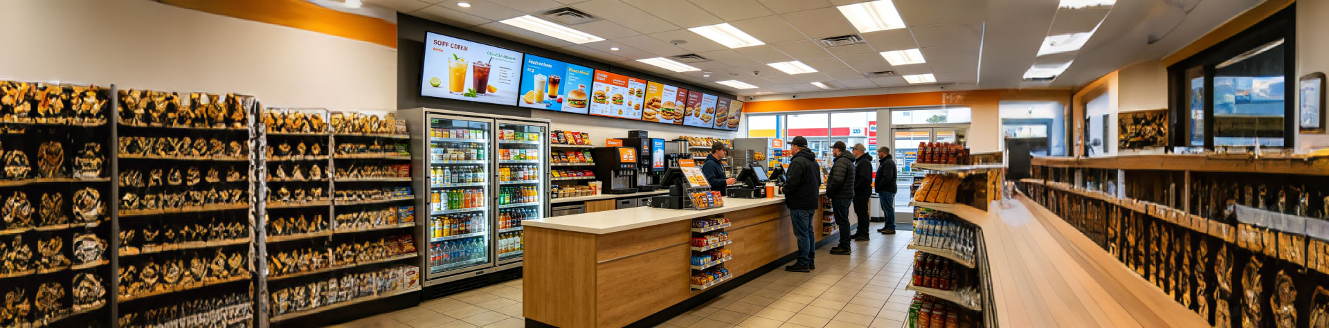 Convenience Store Bar LCD Display Solution