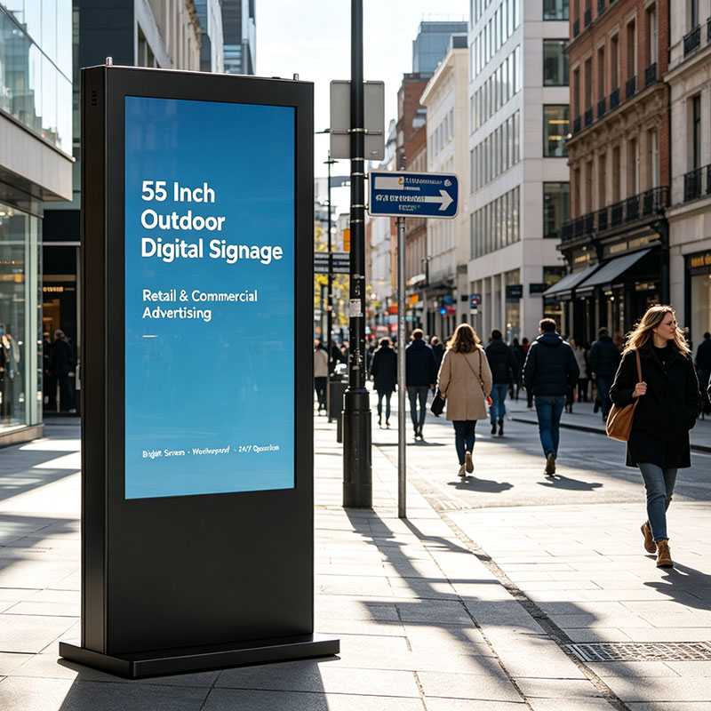65 Inch High Brightness Outdoor Digital Signage for Shopping Malls