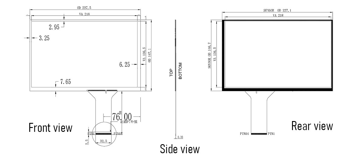 10.1 inch touchscreen