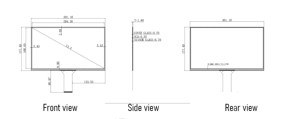 13.3 Centerline Capacitive TouchScreen