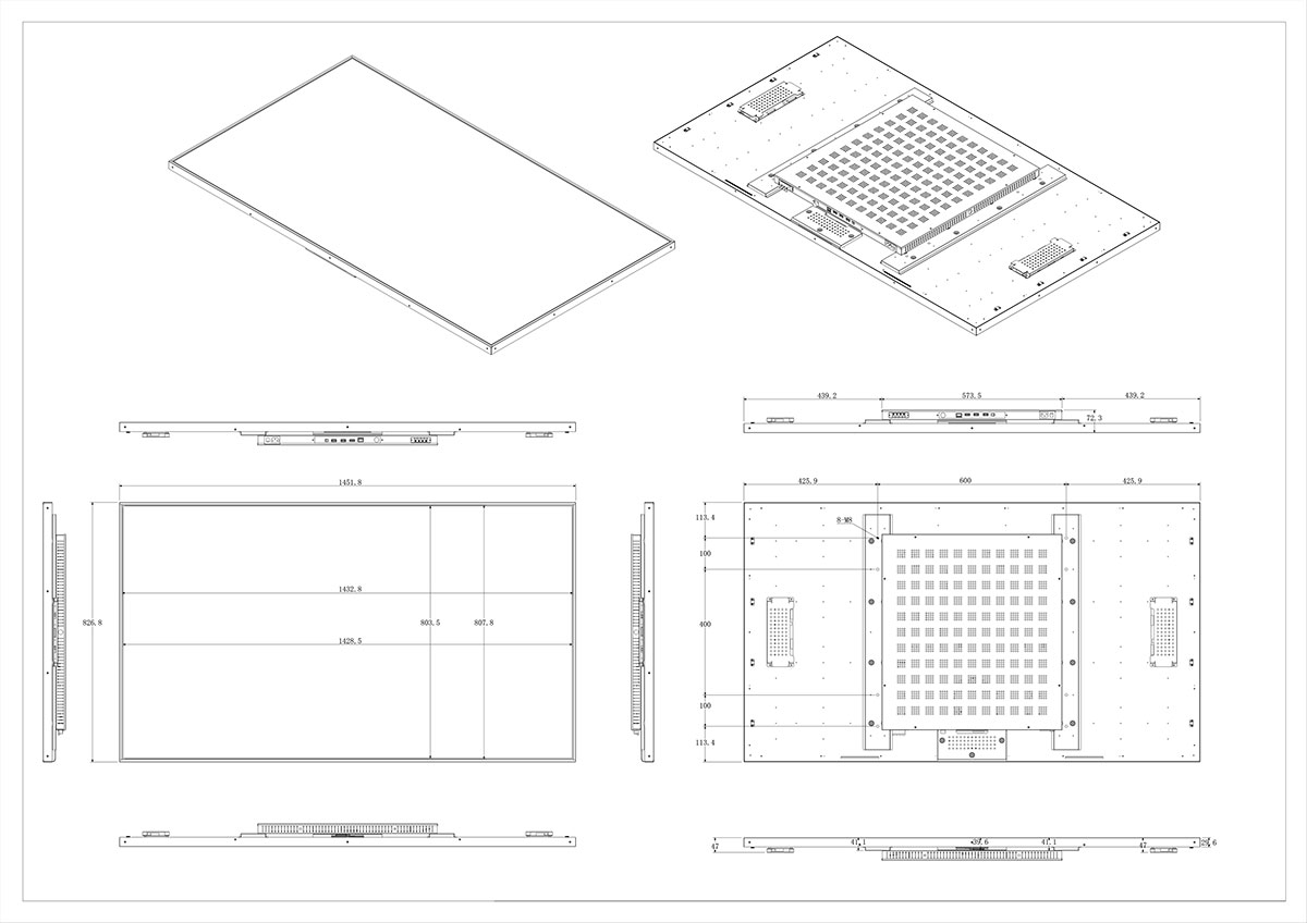 65-inch-open-frame-display-size