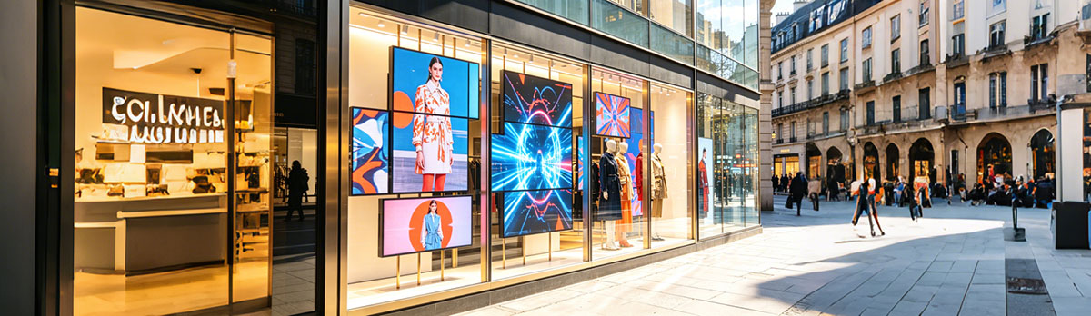 window facing display